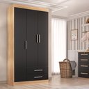 Ver imagem 1 de Guarda-Roupa Solteiro 3 Portas 2 Gavetas Kioto