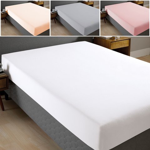 Lençol Queen com Elástico 100 Algodão Percal 130 Fios - Dohler