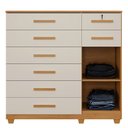 Ver imagem 3 de Cômoda New Vitoria 8 Gavetas com Sapateira - Benetil