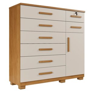 Cômoda New Vitoria 8 Gavetas com Sapateira - Benetil