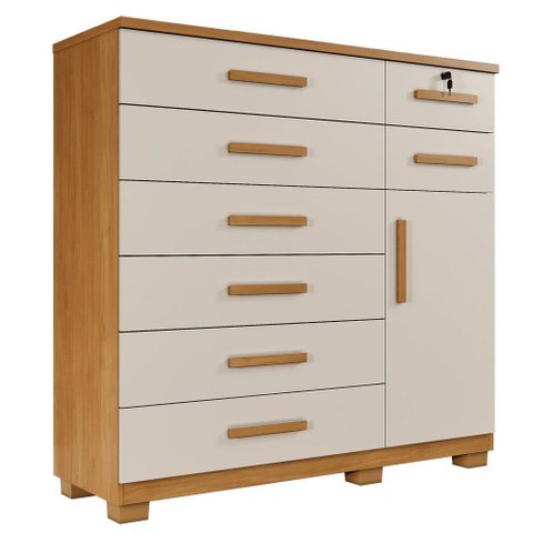 Cômoda New Vitoria 8 Gavetas com Sapateira - Benetil