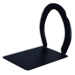 Kit 2 Aparador de Livros Suporte Decorativo Ferradura Preta - 4
