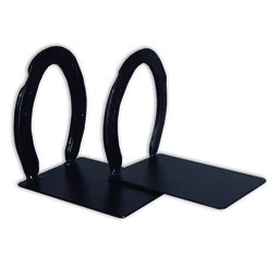 Kit 2 Aparador de Livros Suporte Decorativo Ferradura Preta - 6
