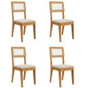 Ver imagem 5 de Kit Mesa de Jantar Classic 90 com 4 Cadeiras Bella em Boucle