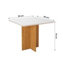 Ver imagem 3 de Kit Mesa de Jantar Classic 90 com 4 Cadeiras Bella em Boucle