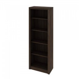 Kit 2 Peças com Mesa para Escritório em L e Estante Espresso Móveis - 4