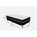 Ver imagem 3 de Cama Box Solteiro Conjugada Ômega Zeus 188x88x40 Cm