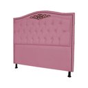 Ver imagem 4 de Cabeceira mais Calçadeira Casal King 195cm Para Cama Box Greta Suede Rosa - DS Estofados