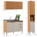 Ver imagem 5 de Cozinha Modulada 4 Peças 10 Portas 2 Gavetas Angelina - Angelin Off White