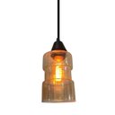Ver imagem 1 de Kit 3 Luminária Pendente Vidro Tubo - Âmbar