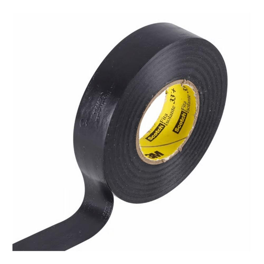 Fita Isolante Preta 19mm Classe a 20mt Scotch 33+ Profissional 3m - 3