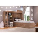 Ver imagem 1 de Quarto 2 Cama Solteiro 2 Prateleiras Armário 2 Portas Montana
