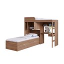 Ver imagem 3 de Quarto 2 Cama Solteiro 2 Prateleiras Armário 2 Portas Montana