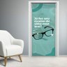 Adesivo Para Porta Para ÁRea Medicinal Exame De Vista- 93X210Cm - 2