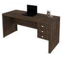 Ver imagem 6 de Kit 4 Peças com Escrivaninha, Balcão, Armário Multiuso e Estante