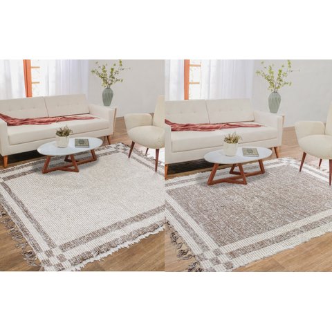 Tapete Sala Quarto Lavavel Algodão Confy 150x200 Bege