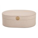 Ver imagem 1 de Caixa Decorativa em Mdf e Pu - Bege (g)