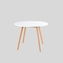 Ver imagem 4 de Conjunto Mesa Leda 90cm Compacta & 4 Cadeiras Ergonômicas Design Moderno em Linho