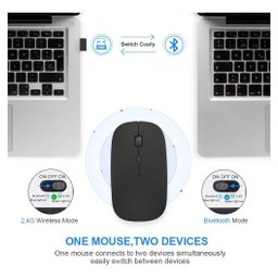 Mouse Bluetooth 10 Recarregáveis H Maston E-1300 Branco - 9