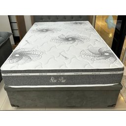 Conjunto Colchão Molas Ensacadas Viúva Star Plus + Cama Baú Inteiro Blindada Viúva 1,28x1,88 Sued Ci - 2