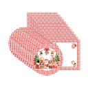 Ver imagem 1 de Kit Sousplat + Guardanapo Natal Infantil - 12 Peças - com Base