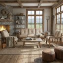 Ver imagem 6 de Sofá 3 Lugares + 2 Poltronas Madeira Maciça Veludo Sala