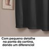 Cortina para Sala 2,40x1,60 m Unica Microfibra Preto - 4