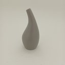 Ver imagem 2 de Vaso Decorativo Enfeite Casa Cerâmica 18x9x9cm Cinza