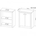 Ver imagem 3 de Kit 2 Peças com Escrivaninha ME 4128 120cm e Balcão 2 Portas