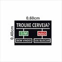 Ver imagem 2 de Tapete Capacho Divertido Trouxe Cerveja Sim Não 60x40 Cm.