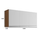 Ver imagem 3 de Armário Aéreo Cozinha Andréia 3 Portas 120cm Ajl Móveis