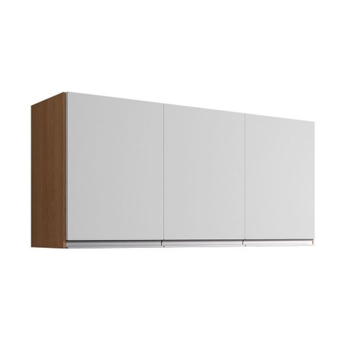 Armário Aéreo Cozinha Andréia 3 Portas 120cm Ajl Móveis