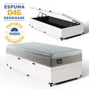 Ver imagem 3 de Cama Box Baú Solteiro com Colchão de Espuma D45 Strong One Face Branco