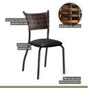 Ver imagem 4 de Kit 4 Cadeiras para Cozinha Junco Sintético Md05 