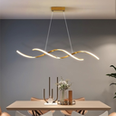 Ver imagem 5 de Luminária Pendente Lustre Led 3 em 1 Dna Dourado Moderno Luxuoso Bivolt Inl121