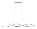 Ver imagem 1 de Luminária Pendente Lustre Led 3 em 1 Dna Dourado Moderno Luxuoso Bivolt Inl121