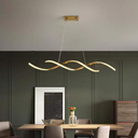 Ver imagem 6 de Luminária Pendente Lustre Led 3 em 1 Dna Dourado Moderno Luxuoso Bivolt Inl121