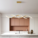Ver imagem 4 de Luminária Pendente Lustre Led 3 em 1 Dna Dourado Moderno Luxuoso Bivolt Inl121