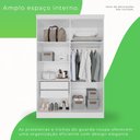 Ver imagem 3 de Guarda Roupa 4 Portas 2 Gavetas Mdp com Espelho Branco