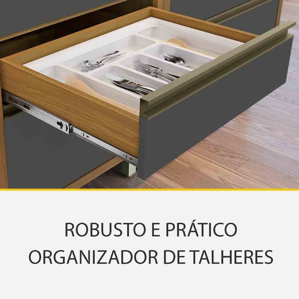 Cozinha 06 Pçs Ripado Nesher Baronesa Gourmet 100% Mdf - 7