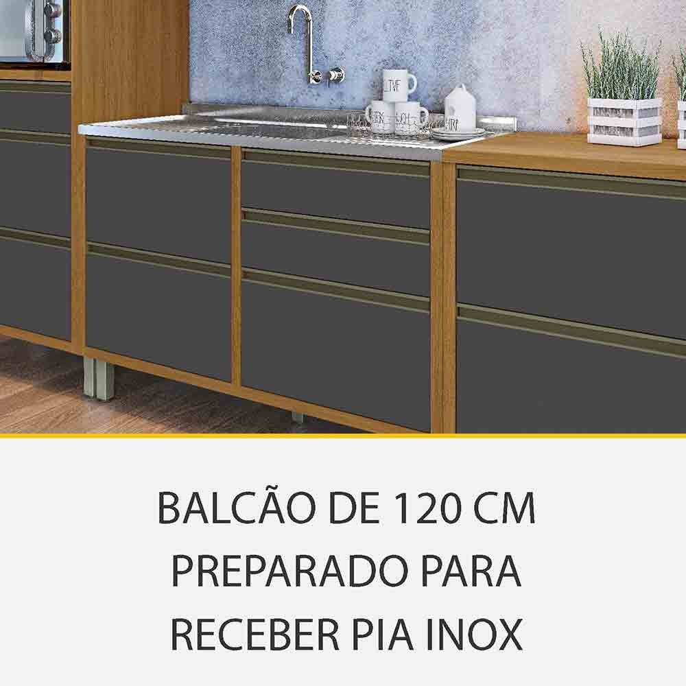 Cozinha 06 Pçs Ripado Nesher Baronesa Gourmet 100% Mdf - 2