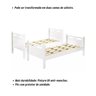 Beliche Jaspe Vira Duas Camas + 2 Colchões D33 Espuma Cor:branco - 4