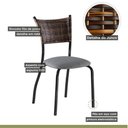 Ver imagem 4 de Kit 6 Cadeiras para Cozinha Junco Sintético Md05