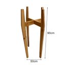Ver imagem 3 de Kit 3 Tripés de Madeira Maciça Natural para Vasos de Planta Jardinagem P M G