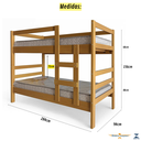 Ver imagem 2 de Treliche Petra C/ Cama Auxiliar Colchões D20 Premium Cor:cinamomo