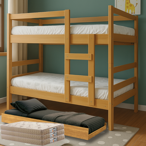 Treliche Petra C/ Cama Auxiliar Colchões D20 Premium Cor:cinamomo