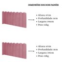 Ver imagem 6 de Cabeceira Painel Cama King Box Nuvem Suede Sandy 195 cm:Rosa
