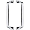 Ver imagem 1 de Puxador Duplo Milano 148mm Cromado Porta Pivotante Correr Passagem Madeira Vidro Colonial