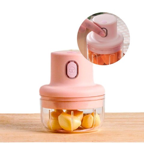 Triturador de Alho Elétrico Usb Portátil Recarregável 250ml