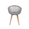Kit 2 Cadeiras Web Empório Tiffany Wood Cinza - 2